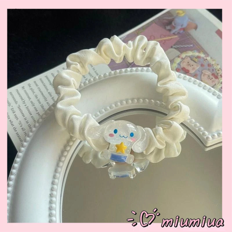 Miumiua🔮SANRIO Dây Cột Tóc Trong Suốt Họa Tiết Melody Kulomi Dễ Thương Dành Cho Nữ