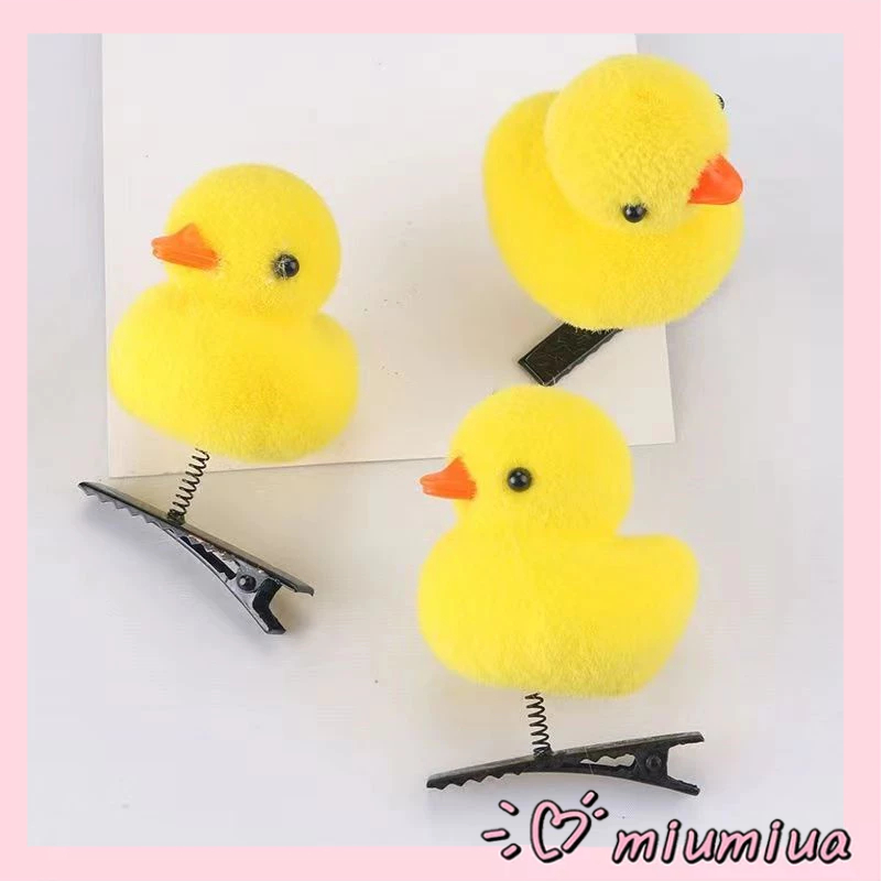 🔮Kẹp tóc mái hình con gà vàng, con vịt vàng dễ thương cute cho con gái, bé gá