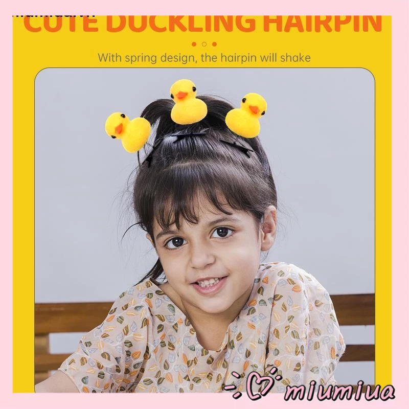 🔮Kẹp tóc mái hình con gà vàng, con vịt vàng dễ thương cute cho con gái, bé gá
