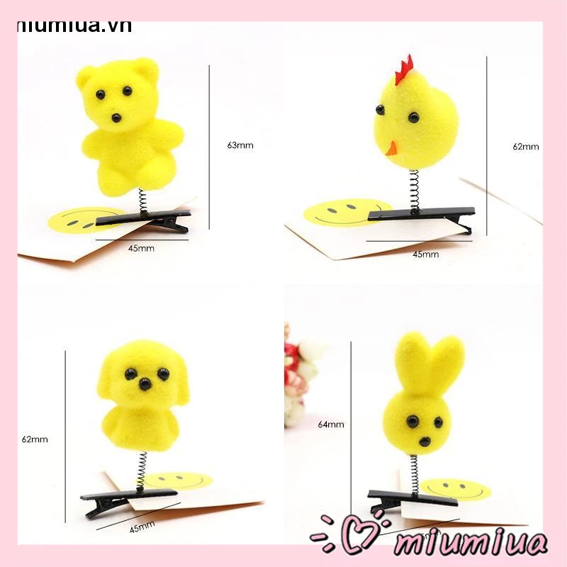 Miumiua🎀Kẹp Tóc Hình Chú Vịt Vàng Nhỏ Xinh Xắn Dễ Thương