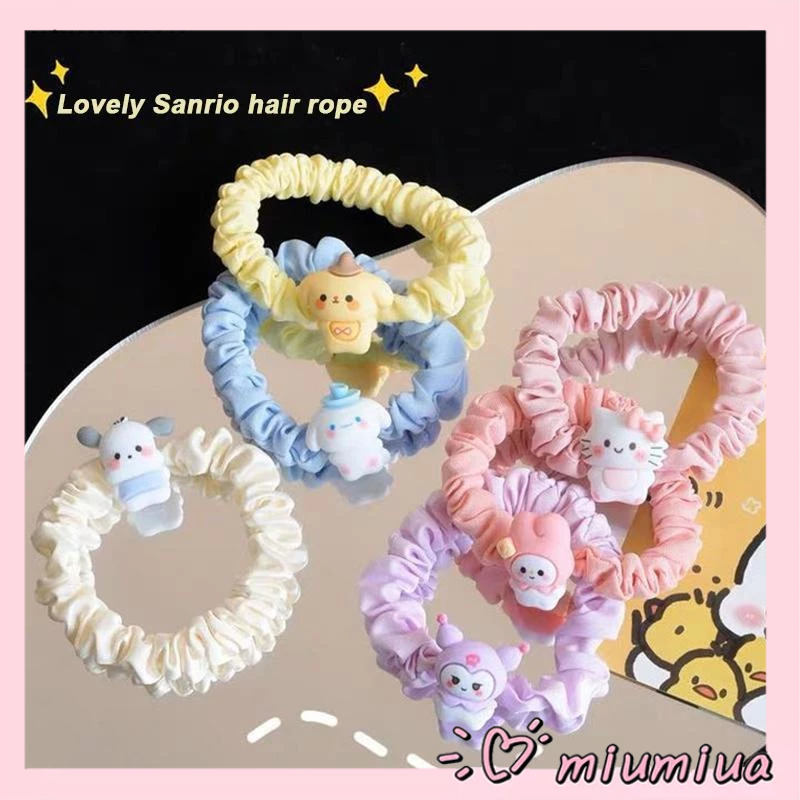 Miumiua🎀Dây Cột Tóc SANRIO Nhỏ Nhắn Hình Cinnamoroll / Cún Con Dễ Thương Ngọt Ngào