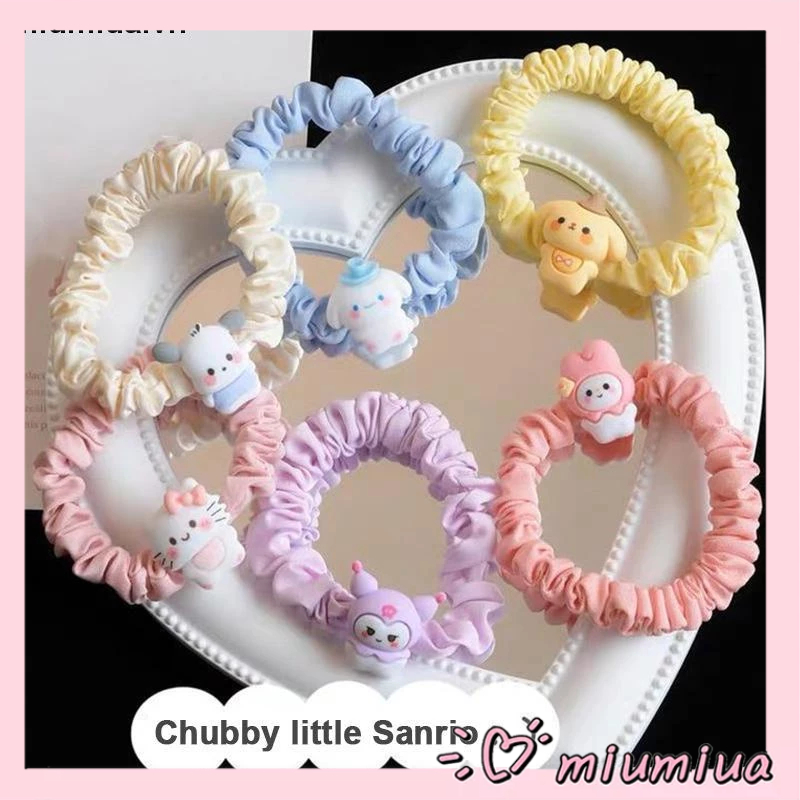 Miumiua🎀Dây Cột Tóc SANRIO Nhỏ Nhắn Hình Cinnamoroll / Cún Con Dễ Thương Ngọt Ngào