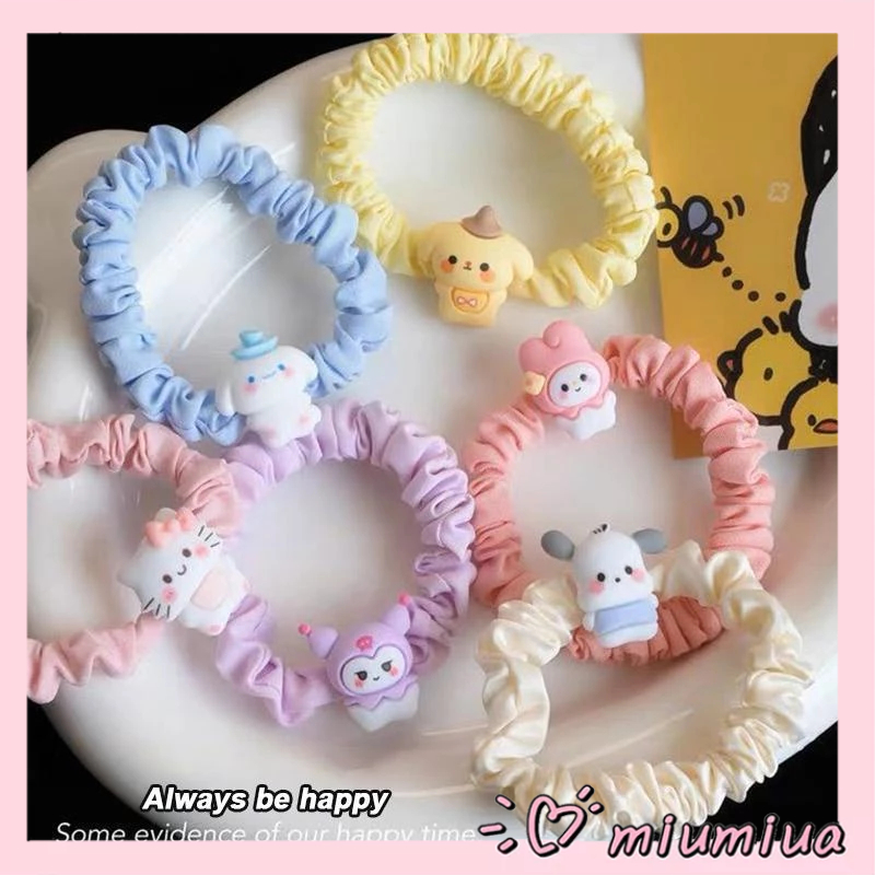 Miumiua🎀Dây Cột Tóc SANRIO Nhỏ Nhắn Hình Cinnamoroll / Cún Con Dễ Thương Ngọt Ngào
