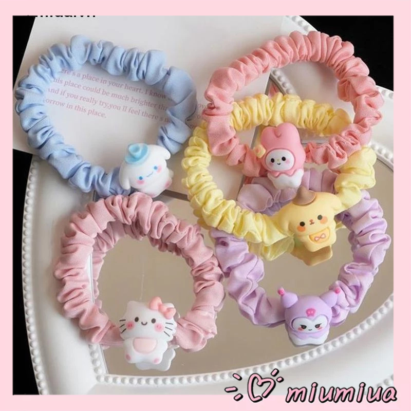 Miumiua🎀Dây Cột Tóc SANRIO Nhỏ Nhắn Hình Cinnamoroll / Cún Con Dễ Thương Ngọt Ngào