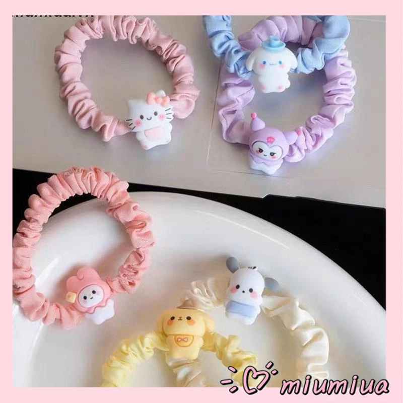 Miumiua🎀Dây Cột Tóc SANRIO Nhỏ Nhắn Hình Cinnamoroll / Cún Con Dễ Thương Ngọt Ngào