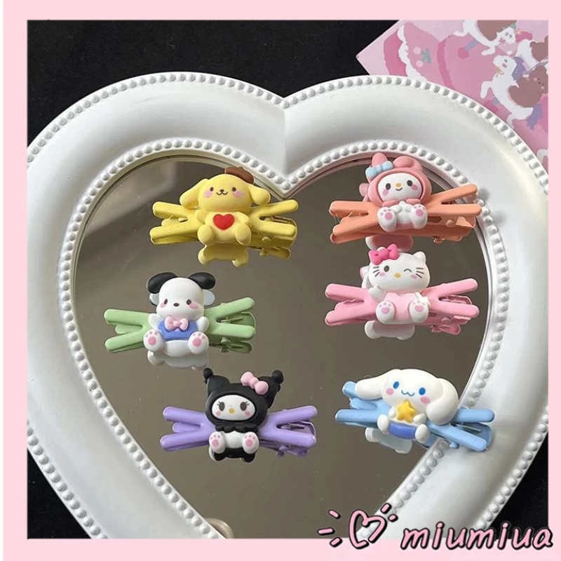 Miumiua🔮SANRIO Kẹp TóC HìNh Chữ X HọA TiếT Melody Cinnamoroll Dễ Thương Cho Bé GáI 2023