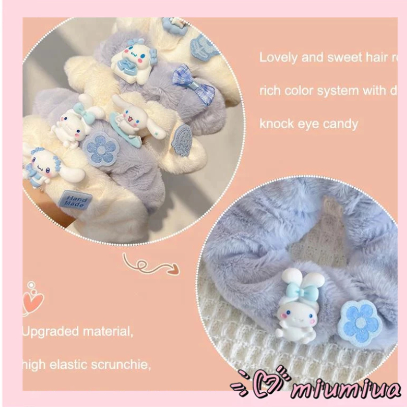 Miumiua🔮SANRIO Dây Buộc Tóc Acrylic Hình Chú Chó Dễ Thương Cho Nữ 2023