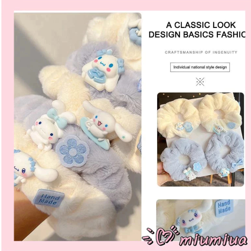 Miumiua🔮SANRIO Dây Buộc Tóc Acrylic Hình Chú Chó Dễ Thương Cho Nữ 2023