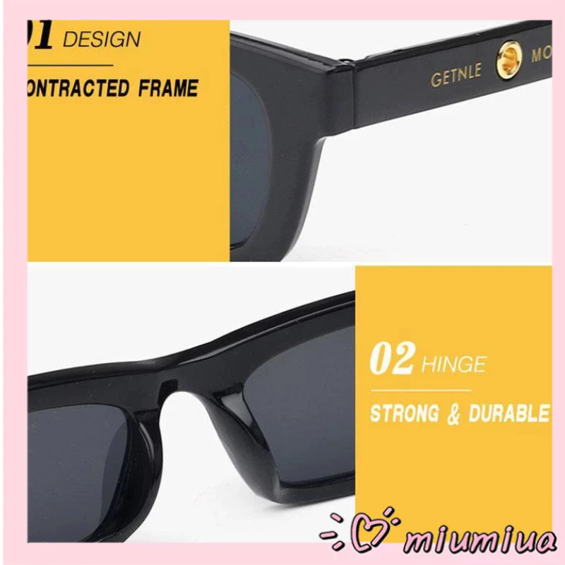 Miumiua🕶Kính râm nam nữ thời trang đi biển mẫu mới Màu đen phong cách cá tính siêu ngầu 2023