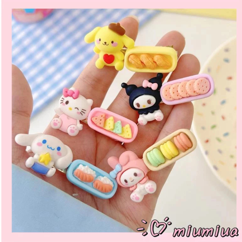 Miumiua🔮Kẹp tóc hoạt hình phong cách hàn quốc Kẹp Tóc Mái Bên Họa Tiết Hoạt Hình Sanrio Ngọt Ngào Dễ Thương Phong Cách Hàn
