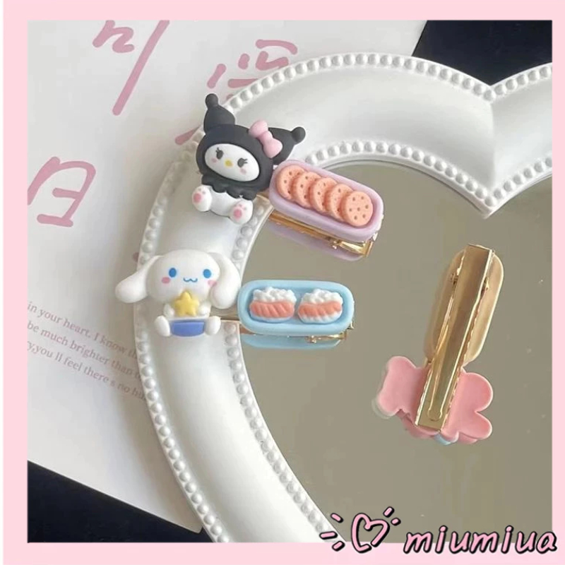 Miumiua🔮Kẹp tóc hoạt hình phong cách hàn quốc Kẹp Tóc Mái Bên Họa Tiết Hoạt Hình Sanrio Ngọt Ngào Dễ Thương Phong Cách Hàn