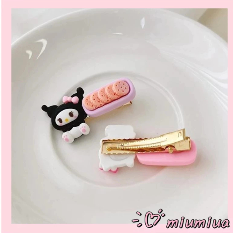 Miumiua🔮Kẹp tóc hoạt hình phong cách hàn quốc Kẹp Tóc Mái Bên Họa Tiết Hoạt Hình Sanrio Ngọt Ngào Dễ Thương Phong Cách Hàn
