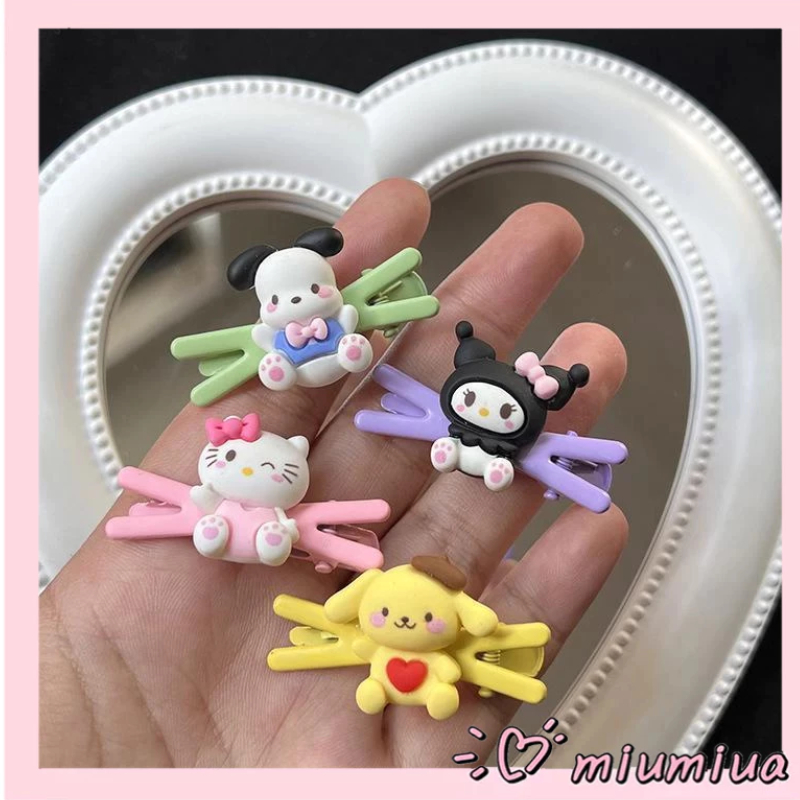 Miumiua🔮SANRIO Kẹp TóC HìNh Chữ X HọA TiếT Melody Cinnamoroll Dễ Thương Cho Bé GáI 2023