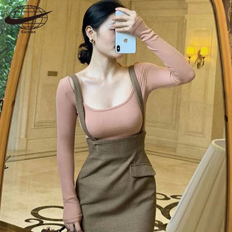 Kaisike Áo Thun Dài Tay Thiết Kế Mới Quyến Rũ Thời Trang Dành Cho Nữ