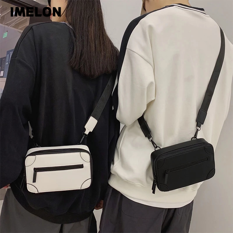 IMELON Túi Đeo Chéo Phong Cách hip hop Harajuku Mới Cho Nam