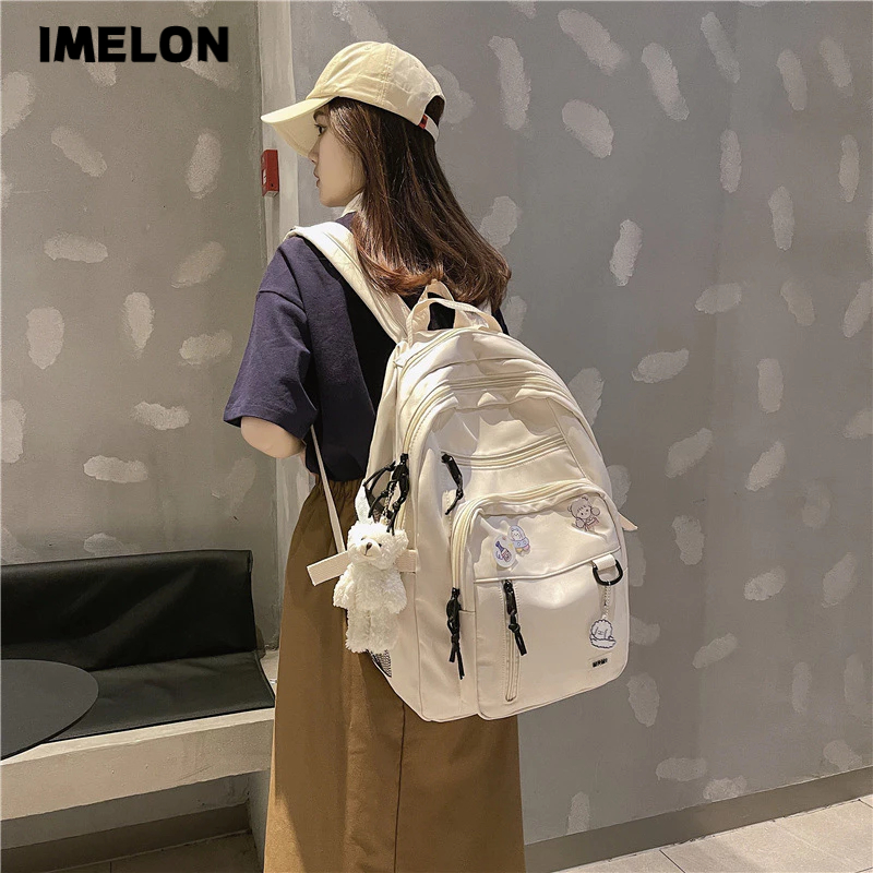 IMELON Ba Lô Đi Học Cỡ Lớn Phong Cách Harajuku Nhật Bản Cho Nam Nữ