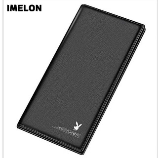 IMELON Ví Da Playboy Cỡ Lớn Mềm Mại Nhiều Ngăn Đựng Thẻ Cổ Điển Cho Nam