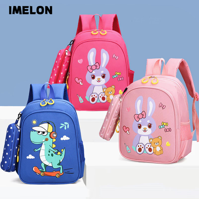 IMELON Balo Vải Oxford Kiểu Hàn Quốc Dễ Thương Cho Bé