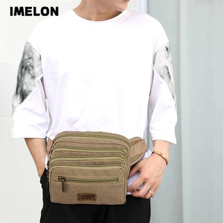 IMELON Túi Đeo Vai Vải canvas Thiết Kế Cá Tính Cho Nam