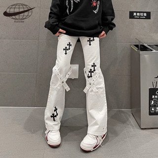 Kaisike  Quần Jean Dài Lưng Cao Dáng Rộng Thiết Kế Mỏng Năng Động Thời Trang Dành Cho Nữ