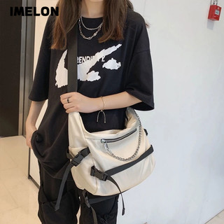 IMELON Túi Đeo Chéo Vai Sức Chứa Lớn Thời Trang Phong Cách Hàn Quốc Cho Nam Nữ