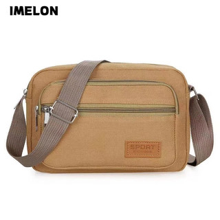Túi đeo chéo IMELON vải bố sức chứa lớn thời trang dành cho nam