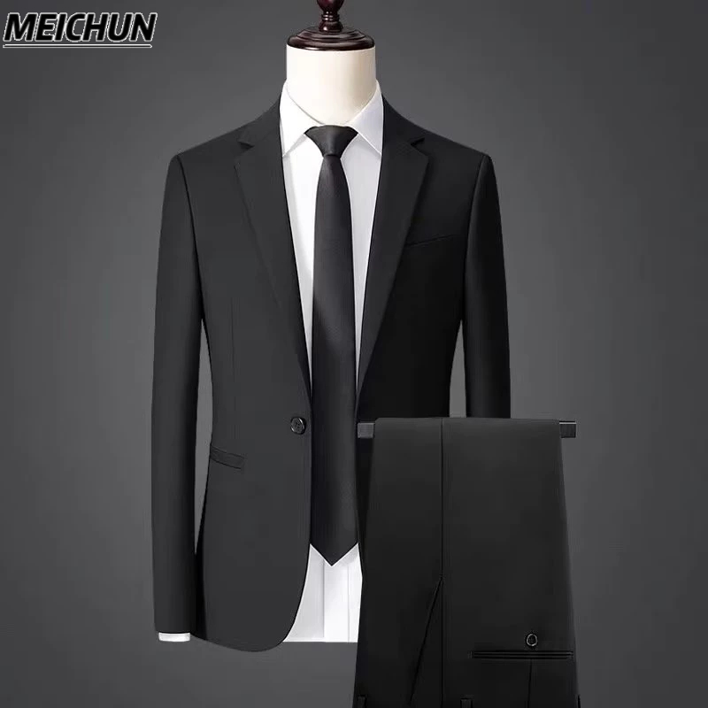 Set Đồ Vest Phong Cách Hàn Quốc Lịch Lãm Cho Nam