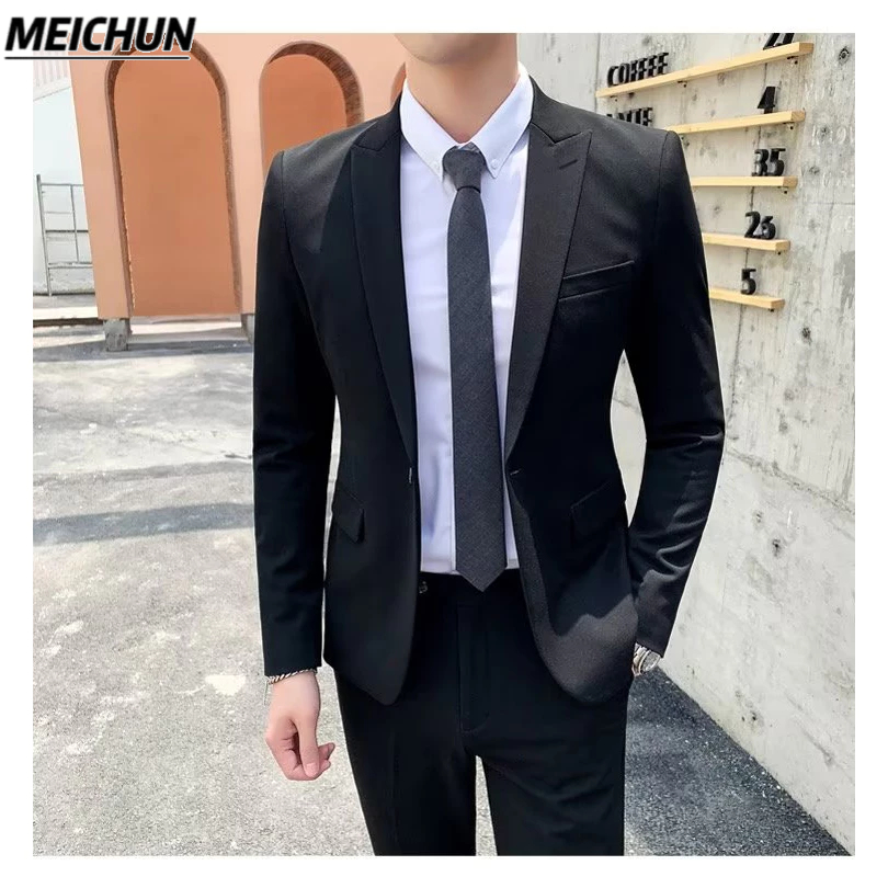 Set Đồ Vest Phong Cách Hàn Quốc Lịch Lãm Cho Nam
