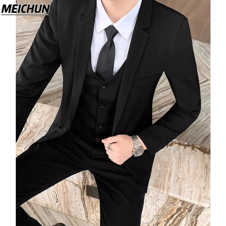 Set Đồ Vest Phong Cách Hàn Quốc Lịch Lãm Cho Nam