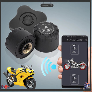 Xe máy điện Bluetooth Giám sát áp suất lốp TPMS Tích hợp màn hình áp suất lốp không dây bên ngoài Máy dò lốp