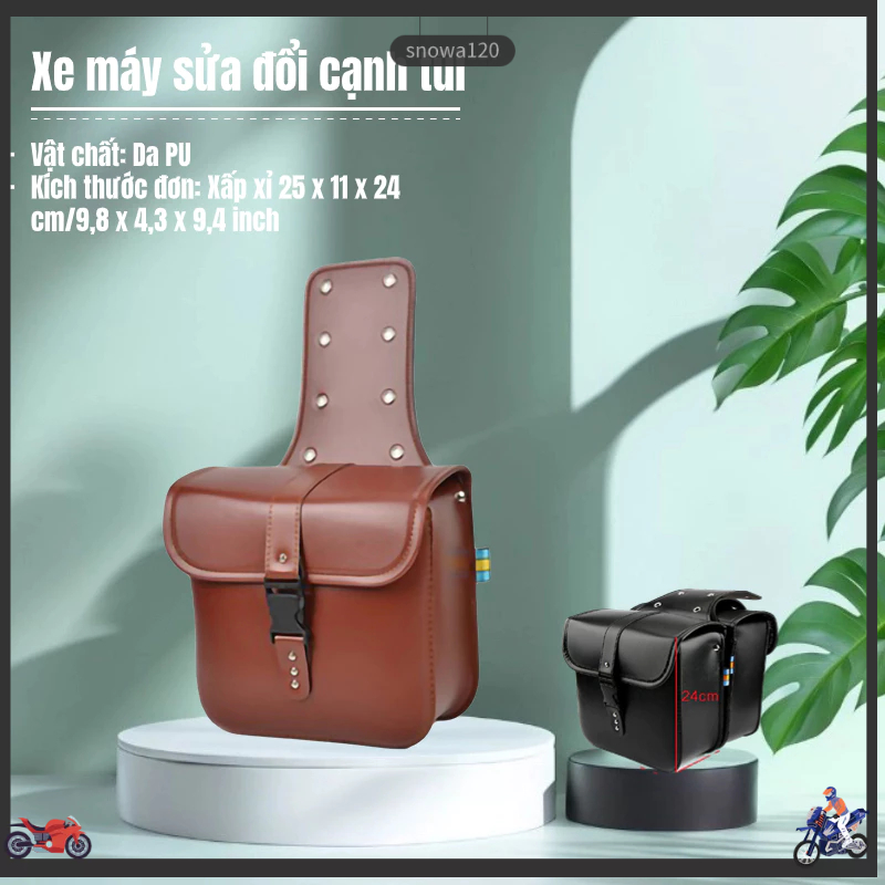 Casuall Xe Máy Đổi Túi Bên Chunfeng Khỉ Đầu Chó Xe Ô Tô Vua Rùa Nhỏ Xe Hộp Bên Hông Ô Tô Mini Túi Treo Yên Xe