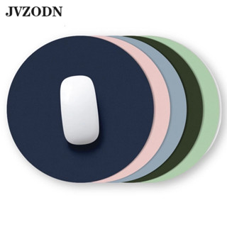  JVZODN Tấm Lót Chuột   Bàn Phím Máy Tính Hình Tròn Bằng Da pu Màu Trơn Chống Trượt   Thấm Nước Tiện Dụng 