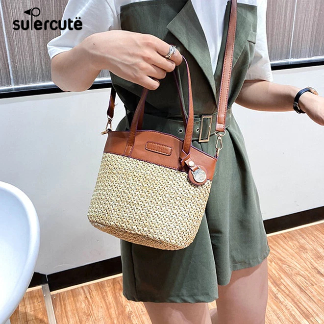SUPERCUTE Túi Đeo Chéo Một Bên Vai Thời Trang Dễ Phối Đồ