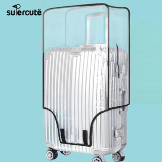 Vỏ bọc vali du lịch SUPERCUTE trong suốt dày dặn 20 24 26 28 30