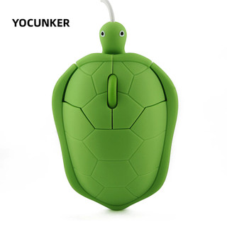 YOCUNKER Chuột quang hình chú rùa 3d dễ thương 1200dpi cho pc laptop