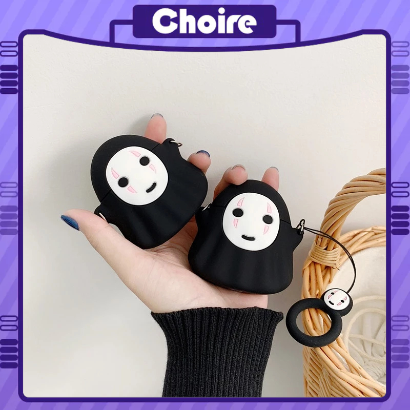 Bảo vệ tai nghe Hộp đựng tai nghe Bluetooth 3D bằng silicon hoạt hình airpods 3/2/1/Pro-CH