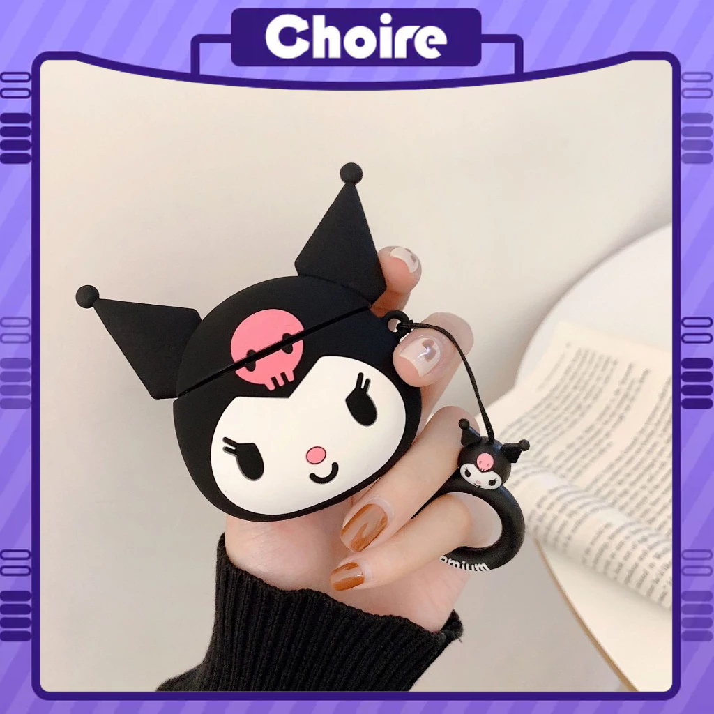 Bảo vệ tai nghe Hộp đựng tai nghe Bluetooth 3D bằng silicon hoạt hình airpods 3/2/1/Pro-CH