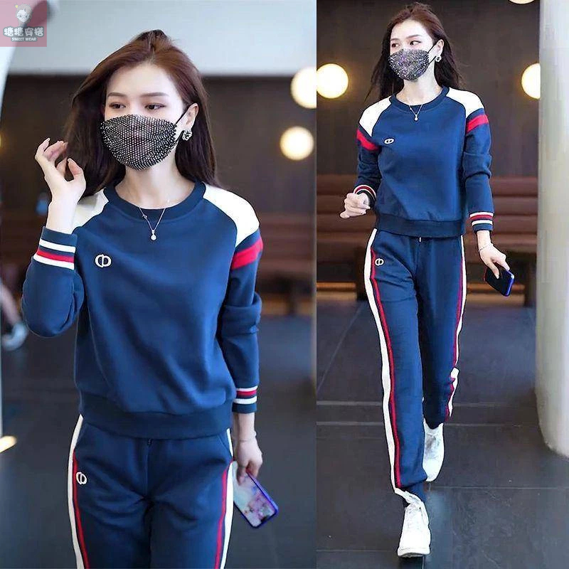 Bộ Đồ Thể Thao Hai Mảnh Phong Cách Mới Mùa Thu 2023 Cho Nữ