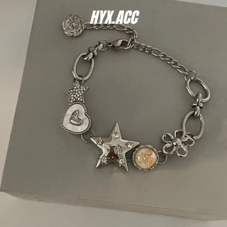 Vòng tay nữ Vòng tay thời trang hình trái tim ngôi sao cá tính ngọt ngào