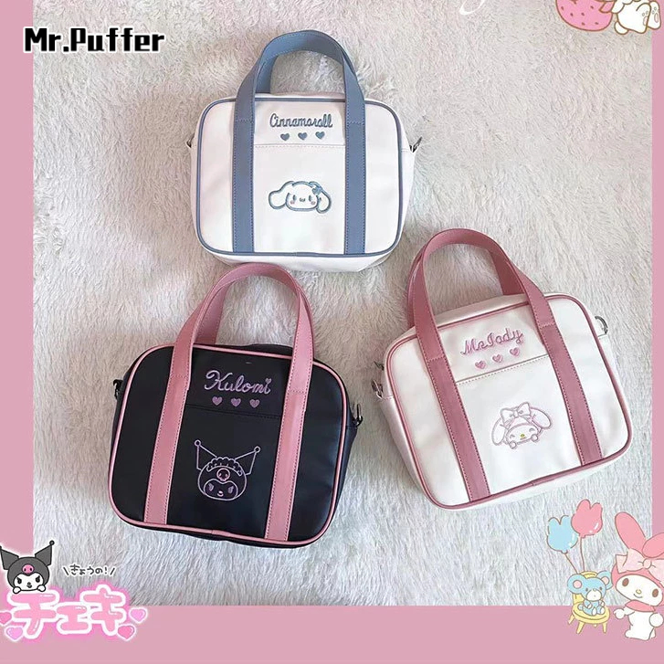 Mr.puffer Túi Đeo Chéo Đồng Phục Hoạt Hình Nhật Bản Cún Kumamon Thời Trang Dễ Thương Cho Học Sinh jk