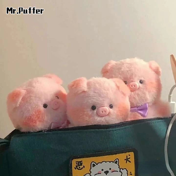 Mr.puffer Móc Khóa Hình Đầu Heo Nhồi Bông Đáng Yêu