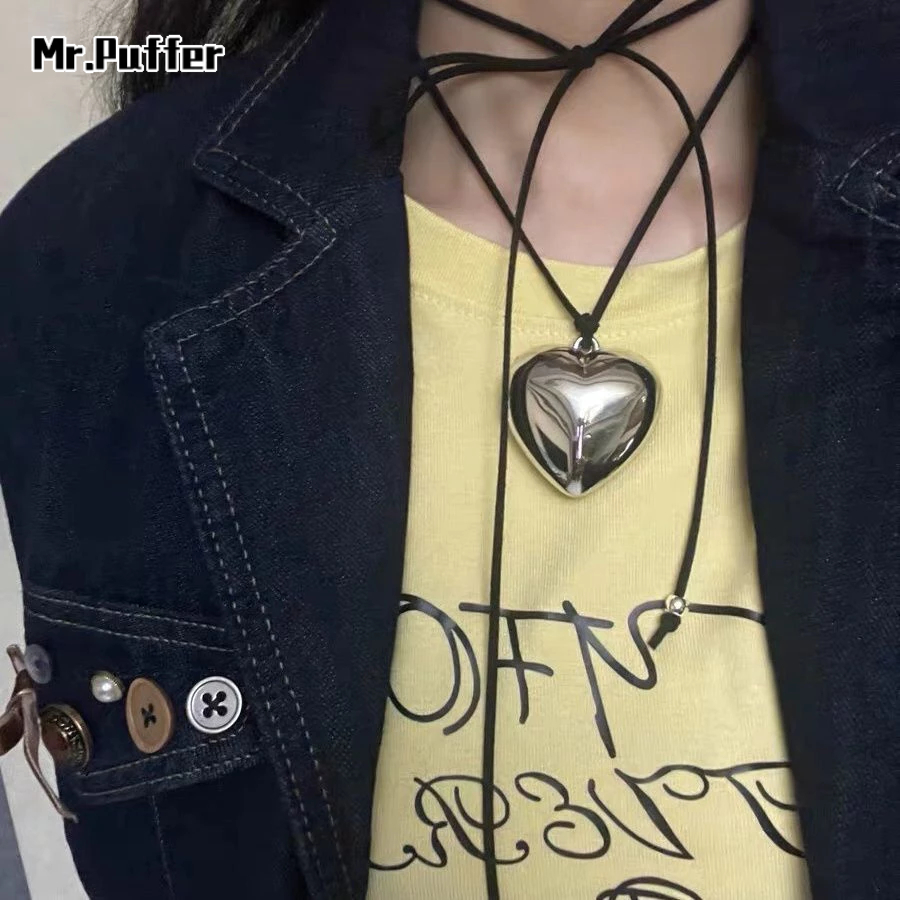Vòng cổ Thắt Nơ Màu Đen Phong Cách Hàn Quốc Ngọt Ngào mr.puffer dongdaemun