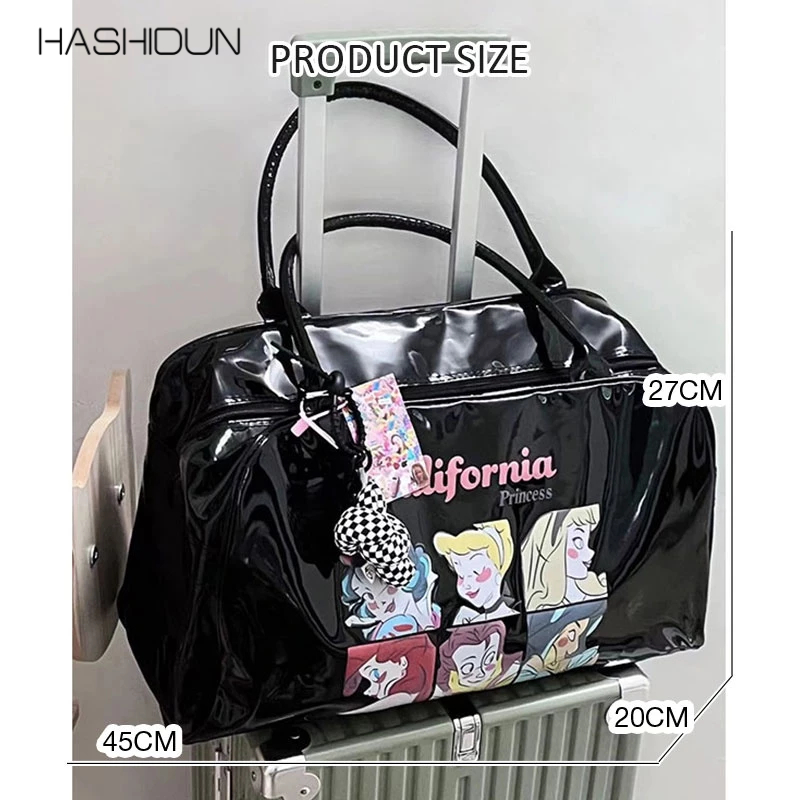 Túi xách tote HASHIDUN cỡ lớn thời trang Y2K phong cách retro