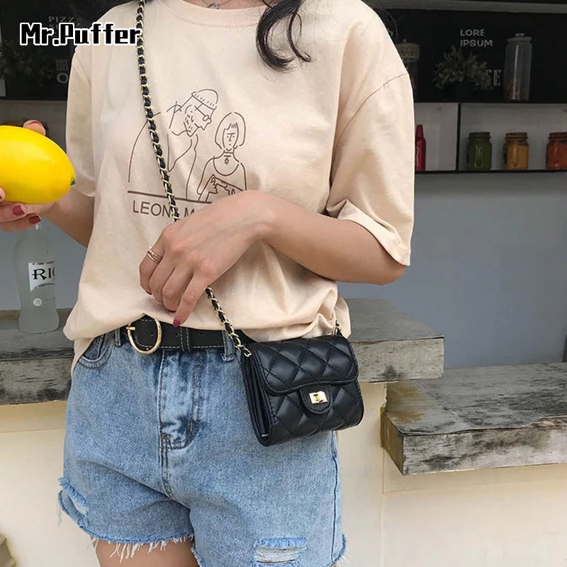 Mr.Puffer Túi Xách Mini Hình Vuông Phong Cách Hàn Quốc Thời Trang Cho Nữ