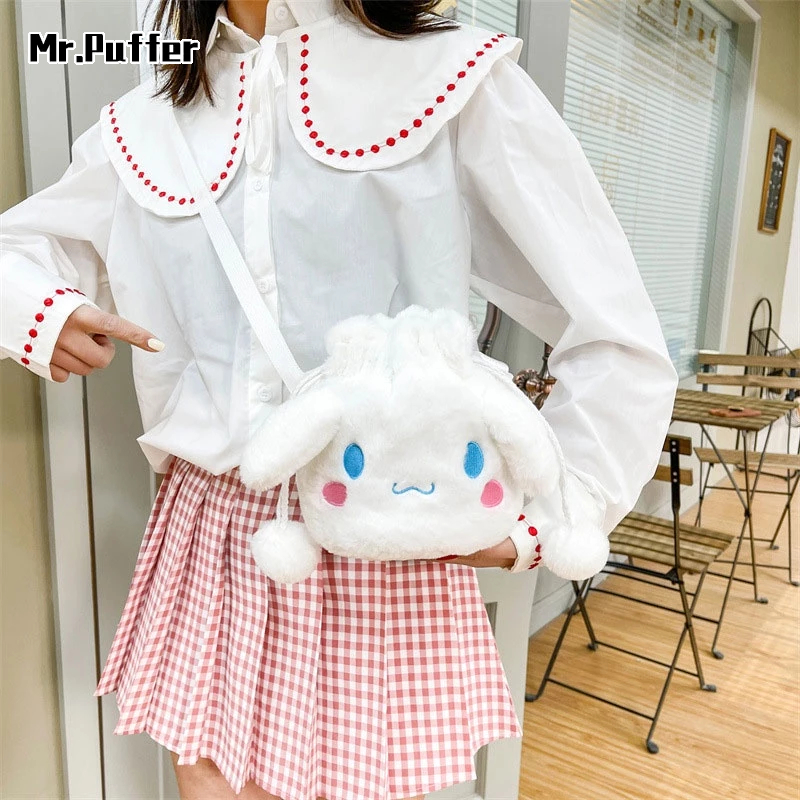 Mr.puffer Túi Dây Rút Hình Búp Bê cinnamoroll babycinnamoroll Thời Trang Cho Bé Gái