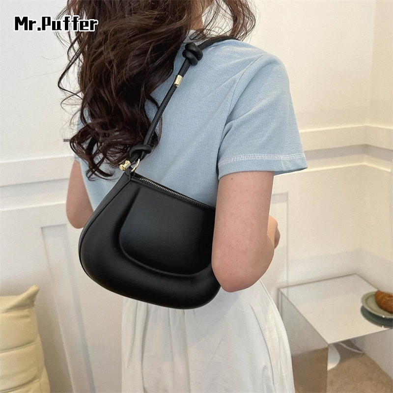 Mr.puffer Túi Xách Đeo Vai Thiết Kế Đơn Giản Thời Trang Cho Nữ