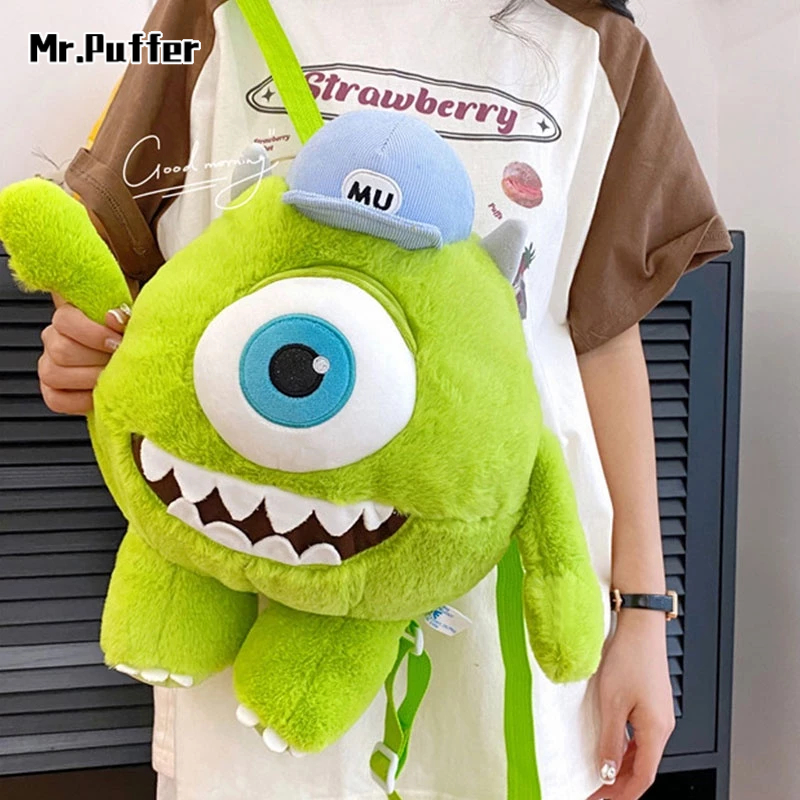 Mr.puffer Ba Lô Hình Búp Bê Quái Vật Mắt To Nhồi Bông Sáng Tạo Vui Nhộn Dễ Phối Đồ Cho Nữ
