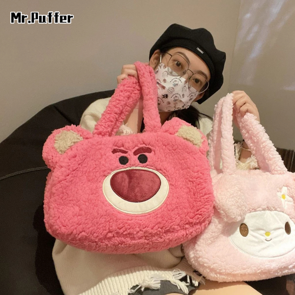 Mr.puffer lilian Túi Xách Đeo Vai Sức Chứa Lớn Họa Tiết melody Dễ Thương Cho Học Sinh