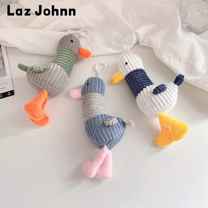 Móc khóa LAZ JOHNN vịt nhồi bông dễ thương