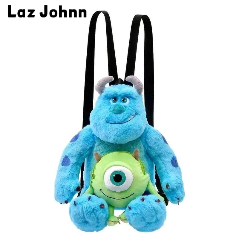 Laz Johnn Đeo Vai Kiểu Hoạt Hình Mắt To Nhồi Bông Đính Lông Dễ Thương